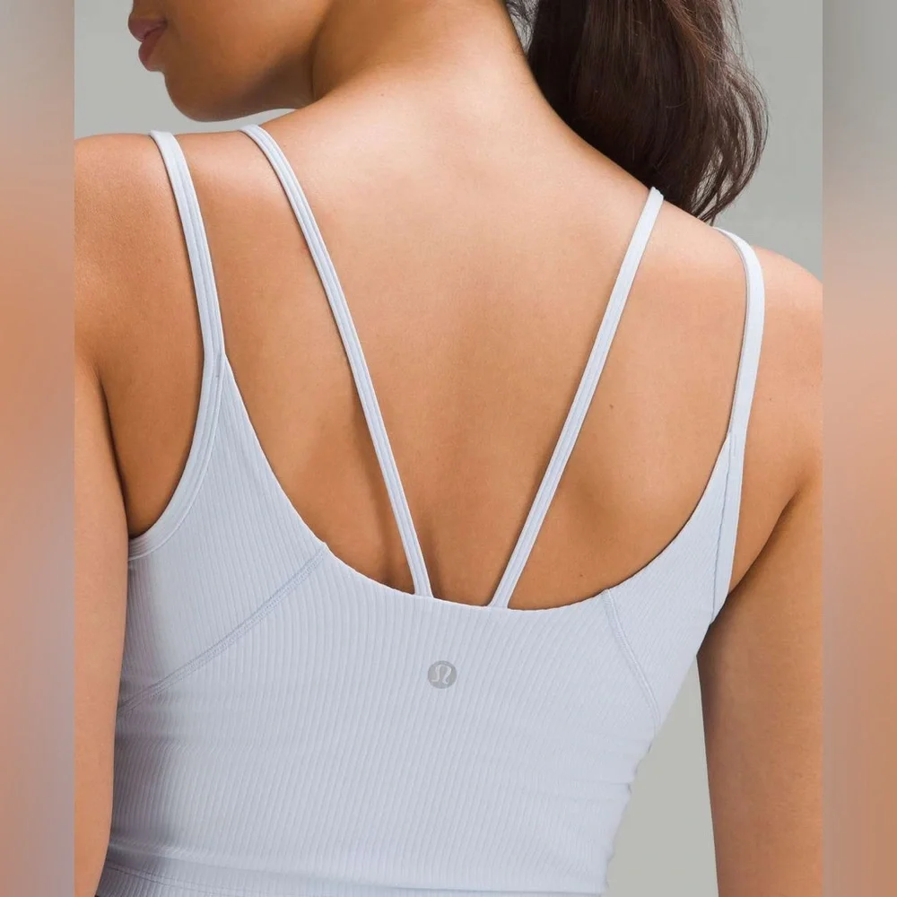 NWT Lululemon Align Strappy Ribbed Tank Top Lilac Ether Purple Crop Camisole 10